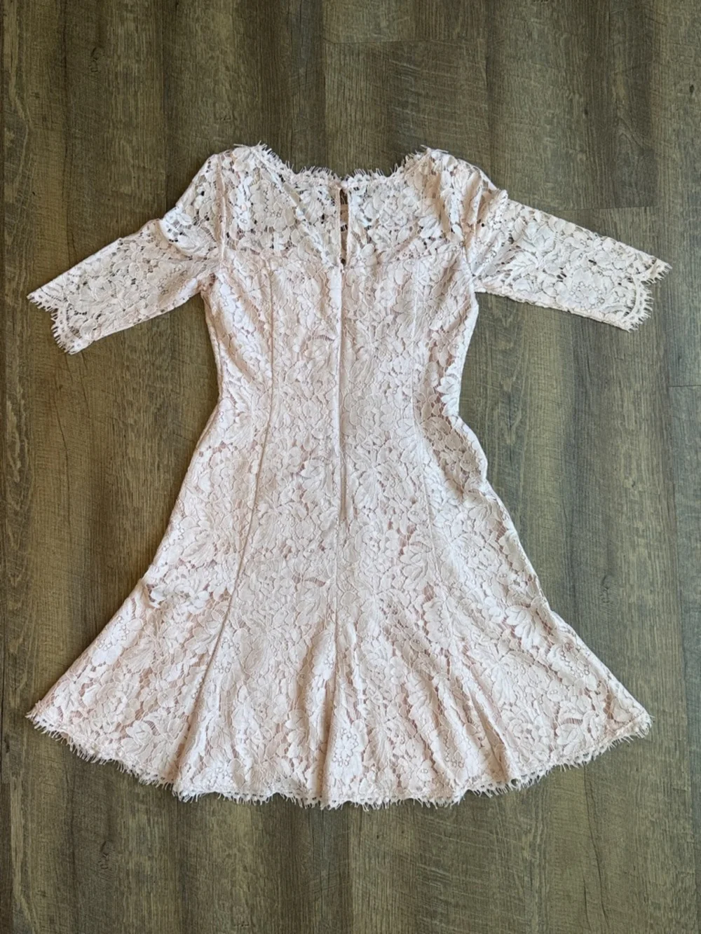 Eliza J Women’s Blush Pink Lace Dress Size 0 - Picture 8 of 13